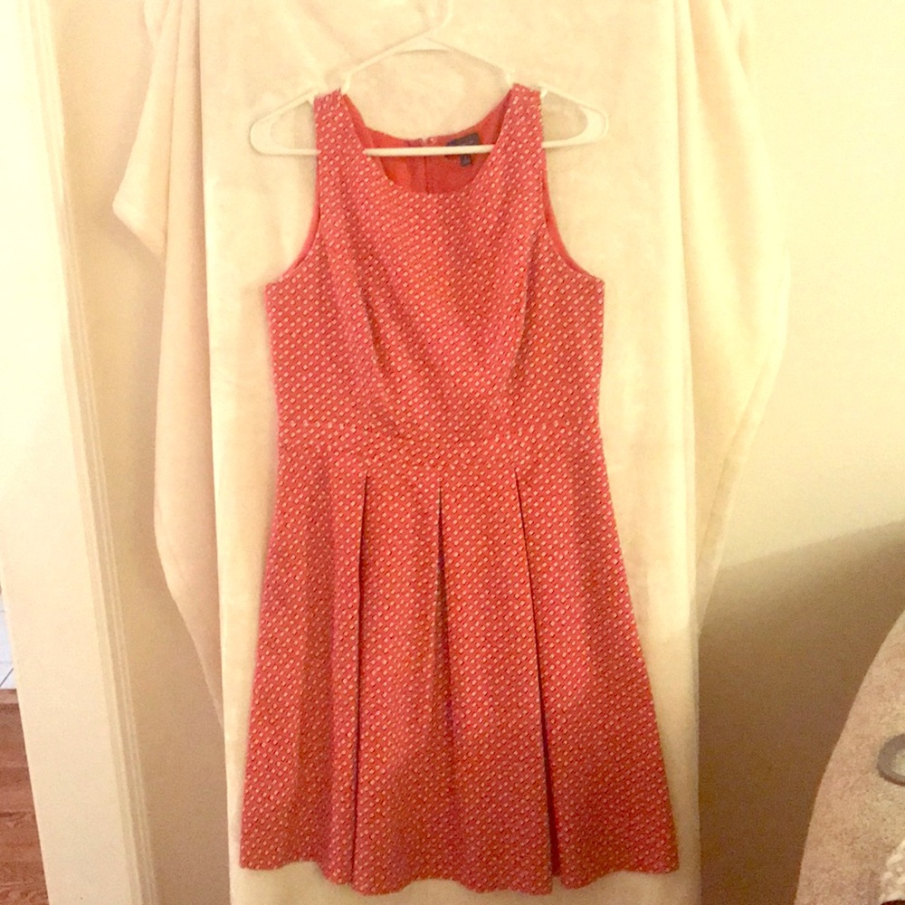 Coral patterned dress